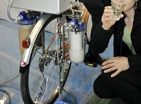 biciklis víztisztító